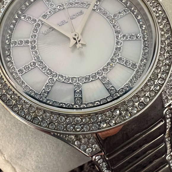 Michael Kors Silver and Crystal Embellished Watch - Picture 2 of 8